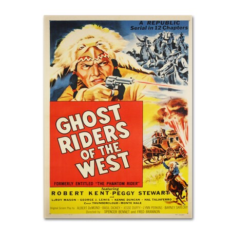 Trademark Fine Art Vintage Apple Collection 'Ghost Riders of the West' Canvas, 16x24 ALI0231-C1624GG